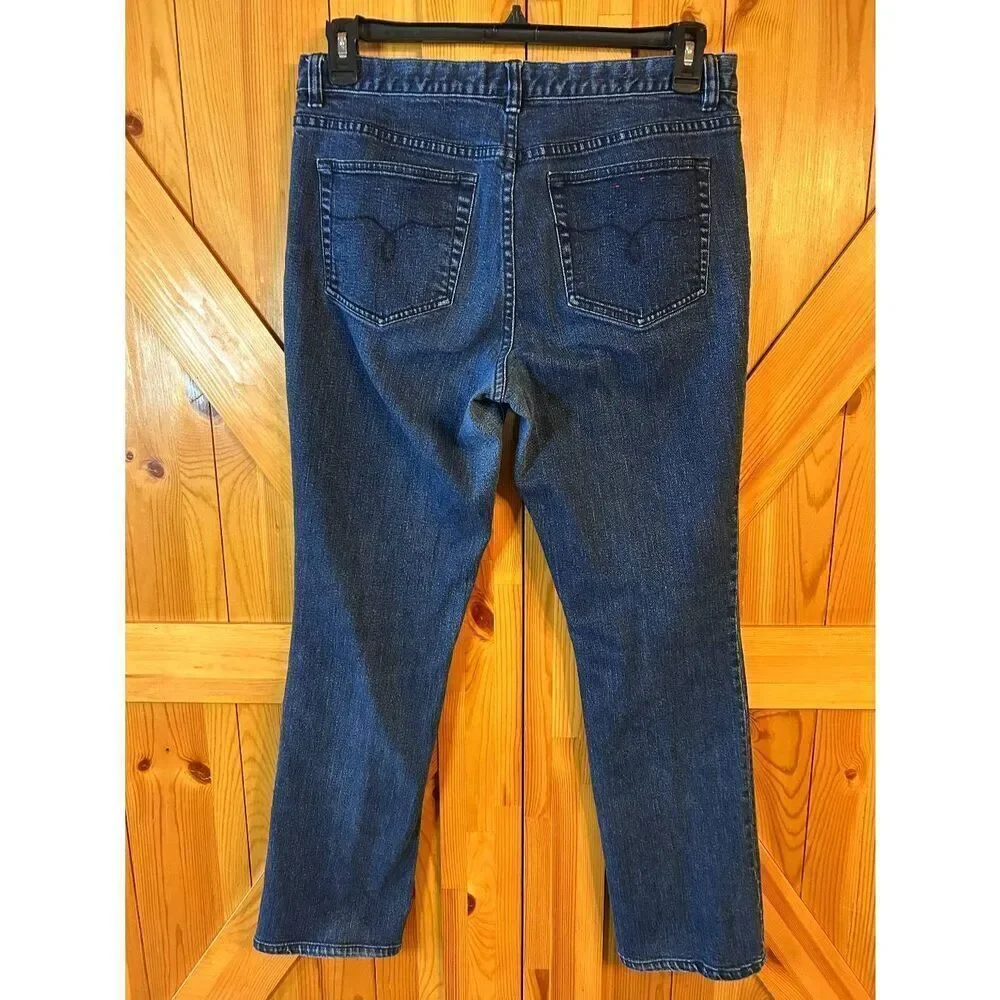 Vintage Lauren Ralph Lauren Straight Leg Dark Wash Jeans Size 12 (8838) Read